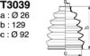 DEPA T3039 Bellow Set, drive shaft